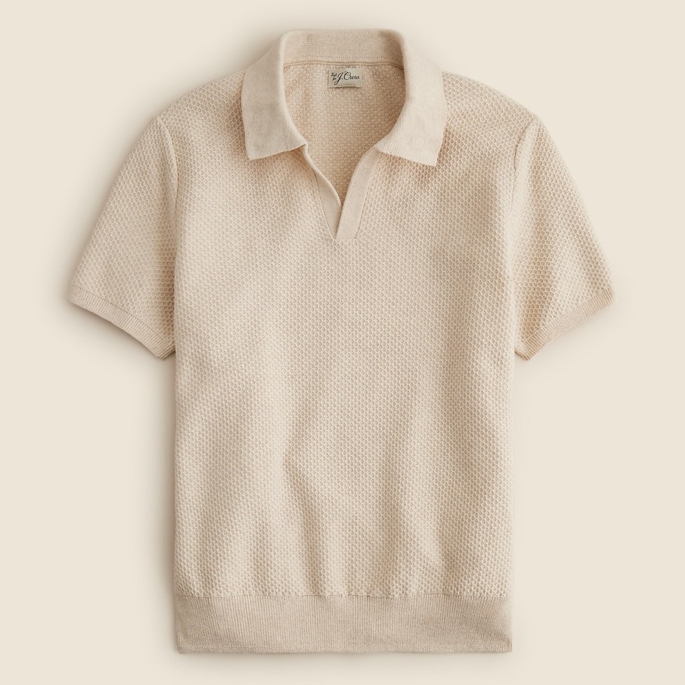 J. Crew Cream Polo Shirt